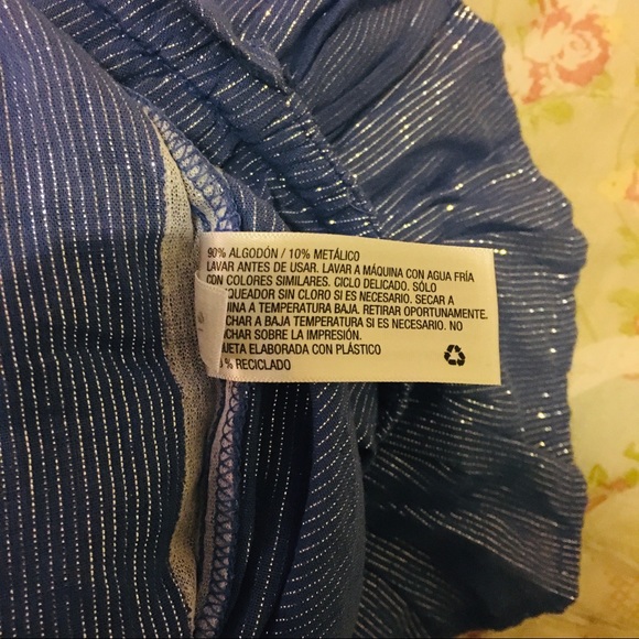 NWT gorgeous blue & silver one-shoulder jumper - Picture 8 of 10